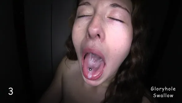 Gloryhole Swallow - Erika 18Yo Cum Slut Has Blowjob Skills Beyond Her Years 1st Visit Porn Video