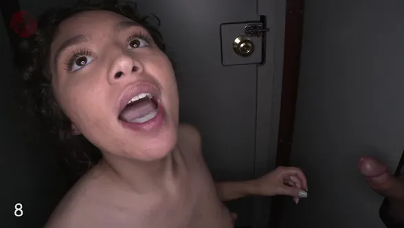 Gloryhole Swallow - A221 Ora 4 11 Little Brown Spinner Back For 3rd Visit Porn Video