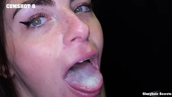 Gloryhole Secrets - Tiny Rhea Aka Thalia Rhea Stroke The Cock As She Cups Their Balls 2nd Visit Porn Video